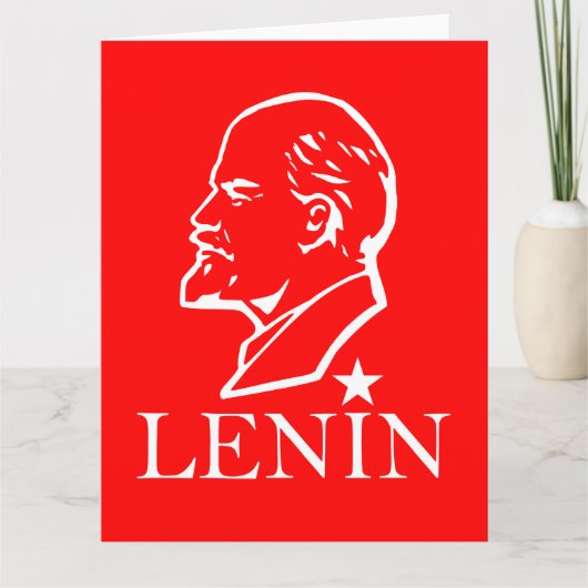 Lenin, USSR, CCP, Sovjet-Unie, Communisme Kaart (Voorkant)