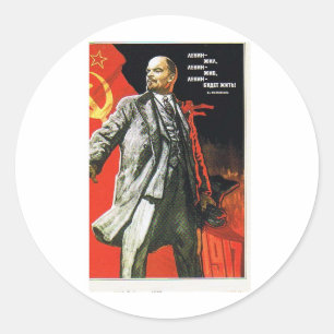 Lenin vader van de Sovjet-Unie Ronde Sticker