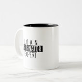 Lening initiator expert tweekleurige koffiemok (Voorkant links)