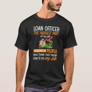 Lening officier assistent hypotheekleninggever tra t-shirt
