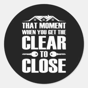 Lening Underwriter professionele kredietverstrekke Ronde Sticker