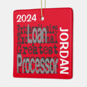 Leningen Processor Extraordinaire CUSTOM Keramisch Ornament (Links)