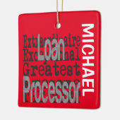 Leningen Processor Extraordinaire CUSTOM Keramisch Ornament (Links)