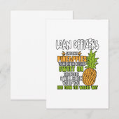 Leningen zijn als ananassen. bedankkaart (Voorkant / Achterkant)