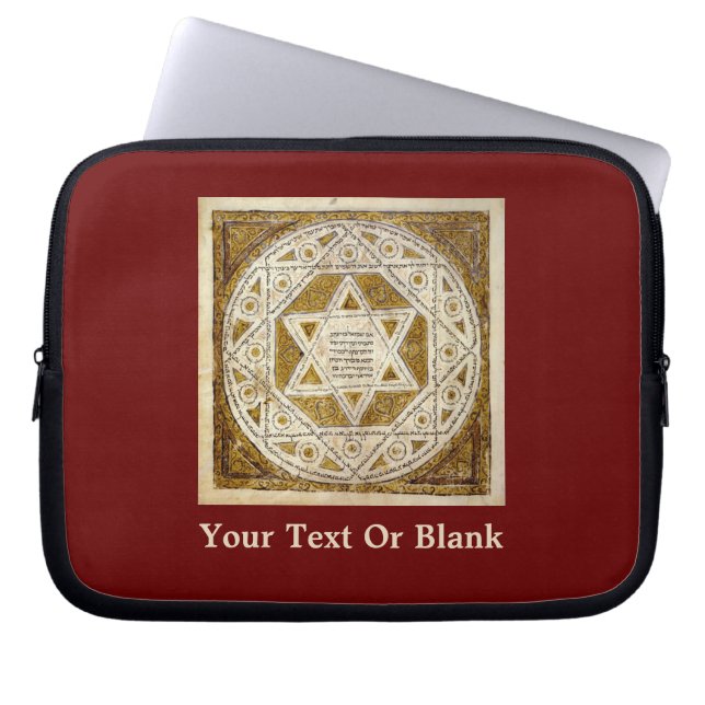 Leningrad Codex Laptop Sleeve (Voorkant)