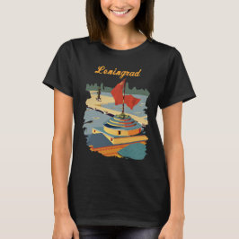 Leningrad Rusland Stad Retro Reis T-Shirt