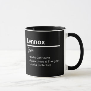Lennox Jongensnaam Definitie Gepersonaliseerde Mok
