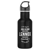 Lennox persoonlijke naam Birthday Waterfles (Voorkant)