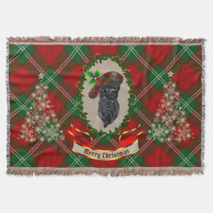 Lennox Scottie Dog kersttrow Blanket Deken