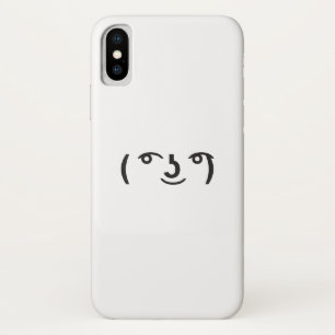 Lenny face memes ( ͡° ͜ʖ ͡°) Tekst Emoji iPhone X Hoesje