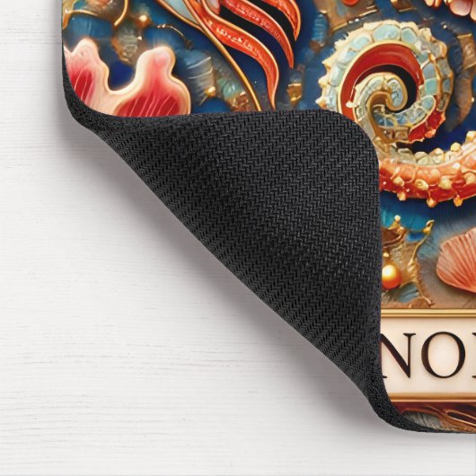 LENORA ~ RODE BLOEMEN ~ Mousepad Muismat (Hoek)