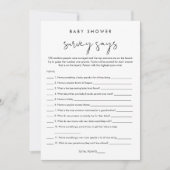 L'Enquête Baby shower STELLA dit Carte de jeu (Devant)