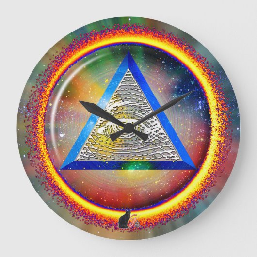 Lens Of Providence Wall Clock Grote Klok (Voorkant)