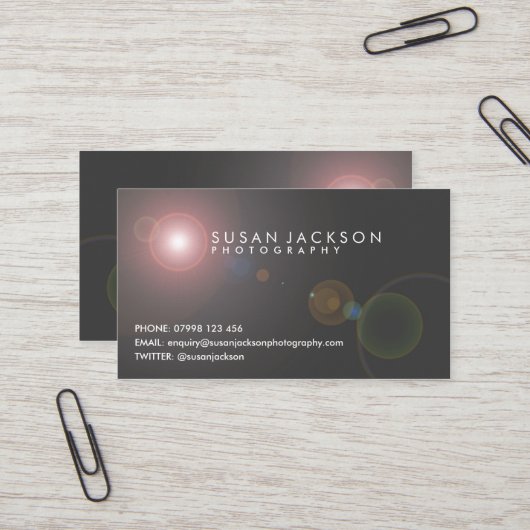 Lens Visitekaartje voor flatpanels (Voorkant / Achterkant in situ)