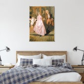 L'Enseigne de Gersaint, 1720 Canvas Afdruk (Insitu (Slaapkamer))