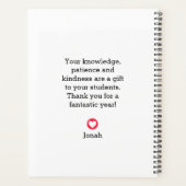 "L'enseignement est un travail de coeur" Enseignan (Dos)