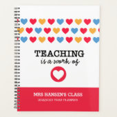 "L'enseignement est un travail de coeur" Enseignan (Devant)