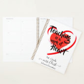 L'enseignement est une oeuvre de coeur personnalis (Devant avec enveloppe)