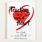 L'enseignement est une oeuvre de coeur personnalis (Devant)