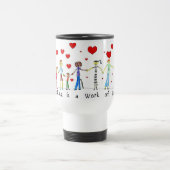 L'enseignement est une oeuvre de Coeur Voyage Mug (Centre)