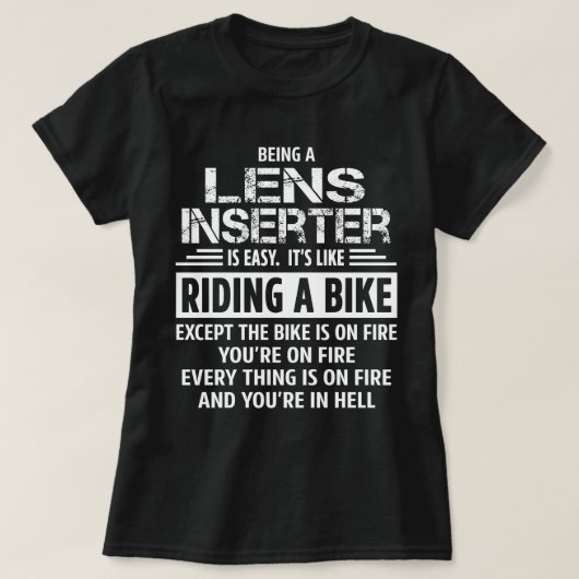 Lensinserter T-shirt (Design voorkant)