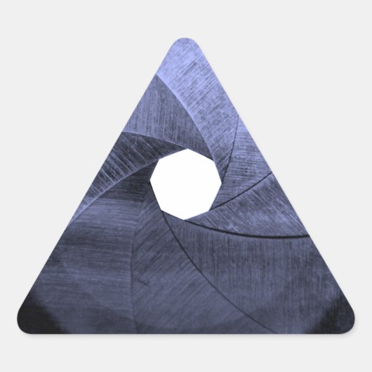Lensopeningsbladen Driehoek Sticker (Voorkant)