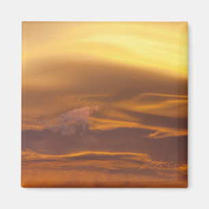 Lensvormige wolk bij zonsondergang magneet