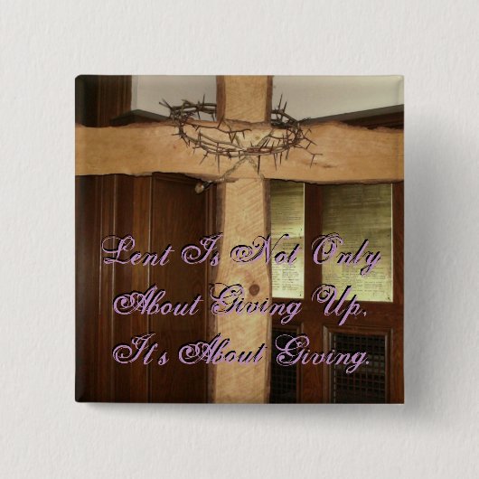 Lent Vierkante Button 5,1 Cm (Voorkant)