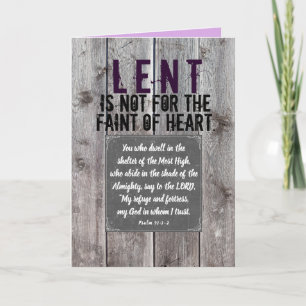 Lent Wenskaart Kaart