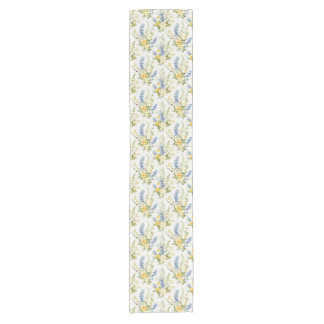 Lentabelloper met botanische print korte tafelloper