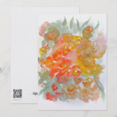 Lentbloemen Bedankkaart (Voorkant / Achterkant)