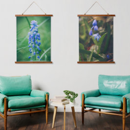 Lentbloemen (Blauwe Hyacinth, Glory of the Snow) Hangend Wandkleed