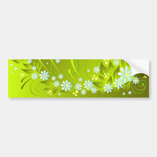 lentbloemen bumpersticker (Voorkant)