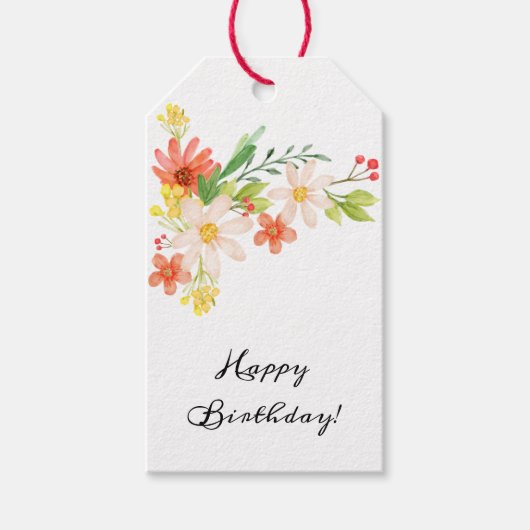 Lentbloemen Cadeaulabel (Voorkant)