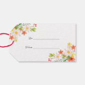 Lentbloemen Cadeaulabel (Achterkant Horizontaal)