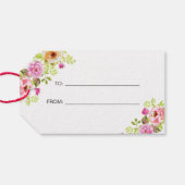 Lentbloemen Cadeaulabel (Achterkant Horizontaal)