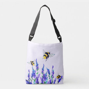 Lentbloemen en bietenstaarten crossbody tas