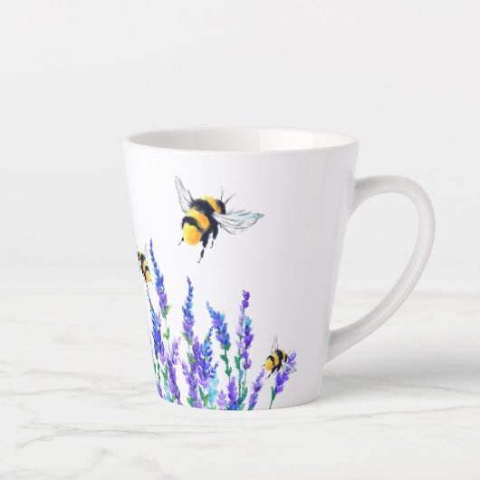 Lentbloemen en bijen die Mok vliegen - Schilderen (Rechts)