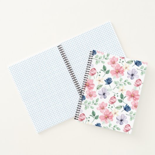 Lentbloemen en -bladeren notitieboek (Binnen)