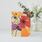 Lentbloemen en -stenen briefkaart (Staand voorkant)