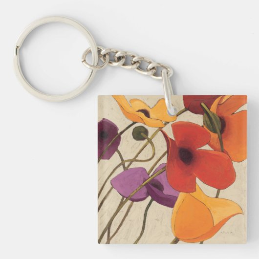 Lentbloemen en -stenen sleutelhanger (Voorkant)