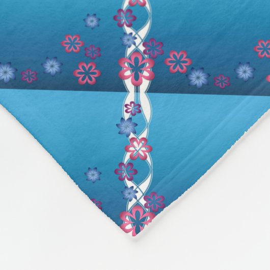 Lentbloemen Fleece Deken (Hoek)