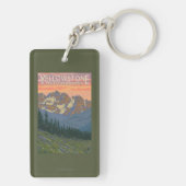 Lentbloemen - Nationaal Park van geelsteen Sleutelhanger (achterkant)