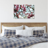 Lentbloemen op een boom canvas afdruk (Insitu (Slaapkamer))
