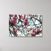 Lentbloemen op een boom canvas afdruk (Voorkant)