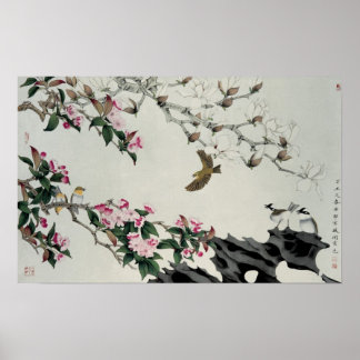 Lentbloemen Poster