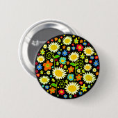 Lentbloemen Ronde Button 5,7 Cm (Voorkant /achterkant)