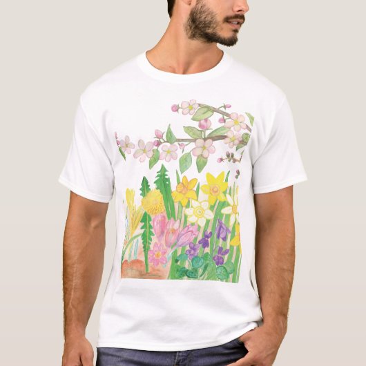 Lentbloemen T-shirt (Voorkant)