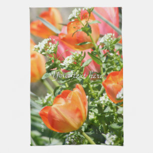 Lentbloemen Theedoek
