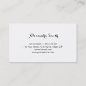 Lentbloemen Visitekaartje (Achterkant)